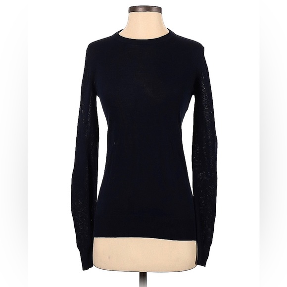 ❌SOLD❌A.L.C. Lila Open Crisscross Back Navy Blue Knit Sweater💙💙💙 - Picture 4 of 12